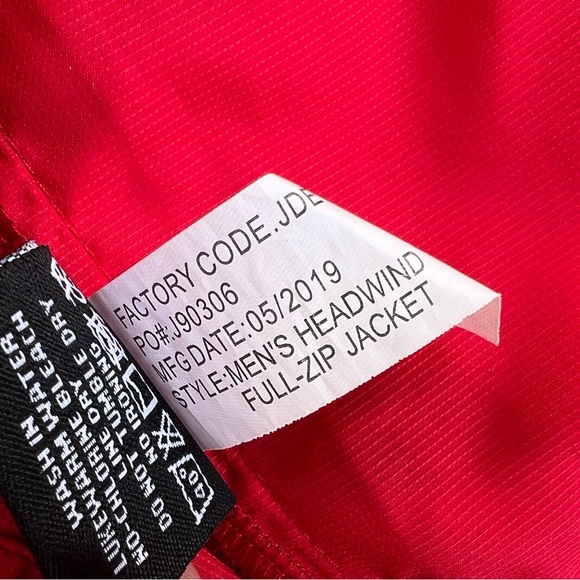 Sun Mountain Windwear Golf Jacket Full Zip “Maderas” Red/Gray - Men’s Sz Medium - Picture 6 of 6